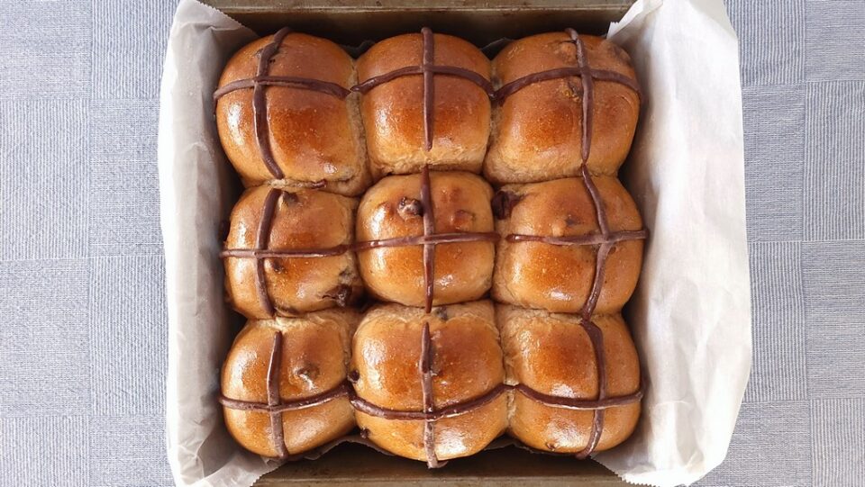 Chocolate Hot Cross Buns