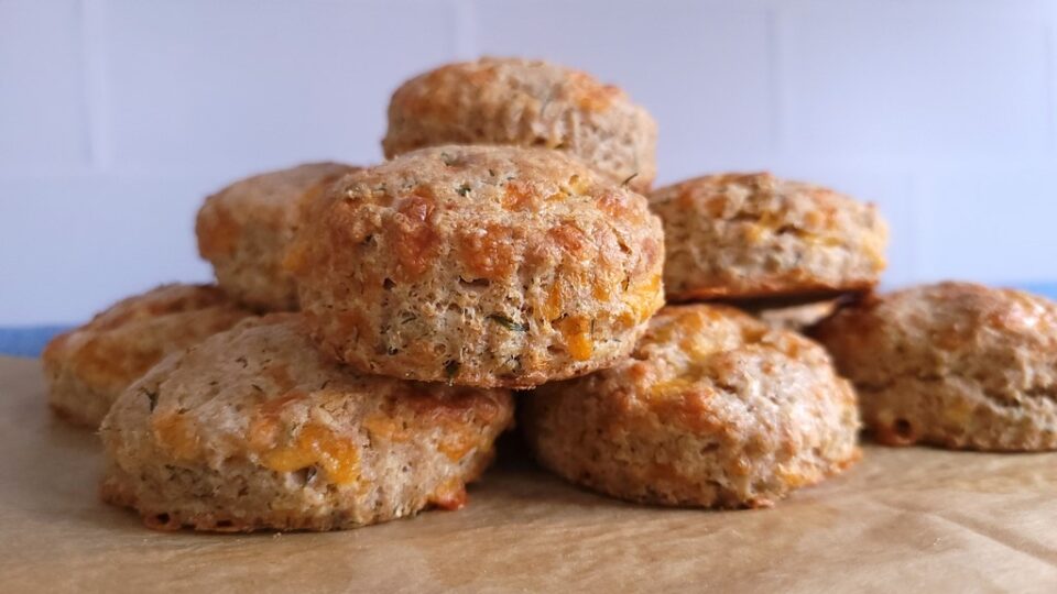 Sourdough Cheddar Dill Scones