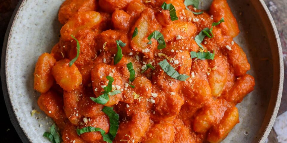 Creamy Red Pesto Gnocchi