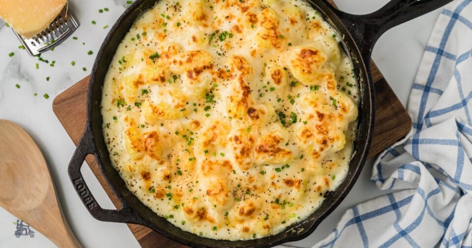 Baked Gnocchi in Parmesan Sauce