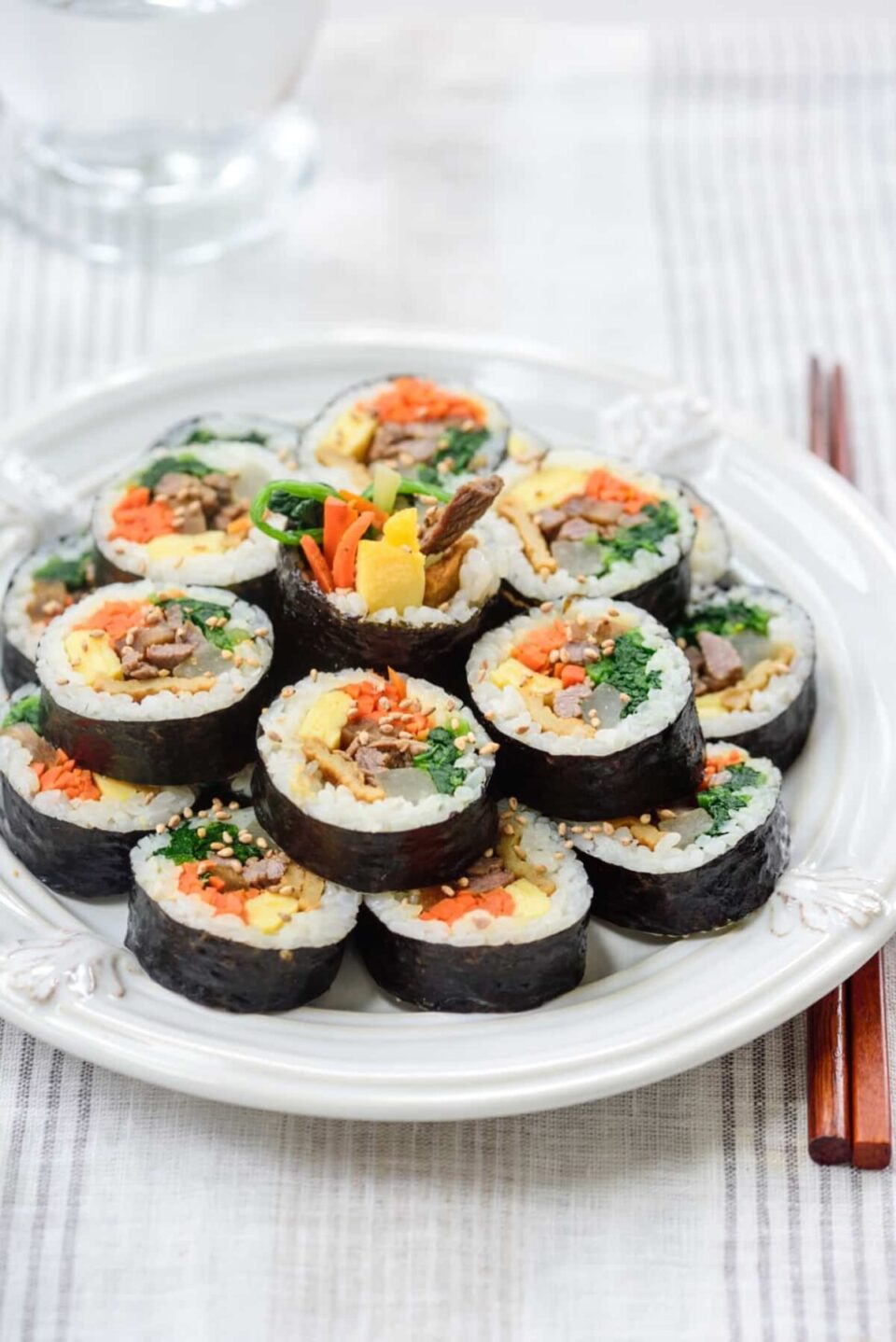 DSC8399 2 e1696691292303 - Kimbap (Seaweed Rice Rolls)