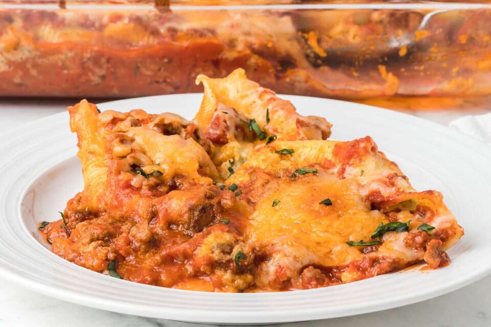 Easy Stuffed Shells with Cottage Cheese