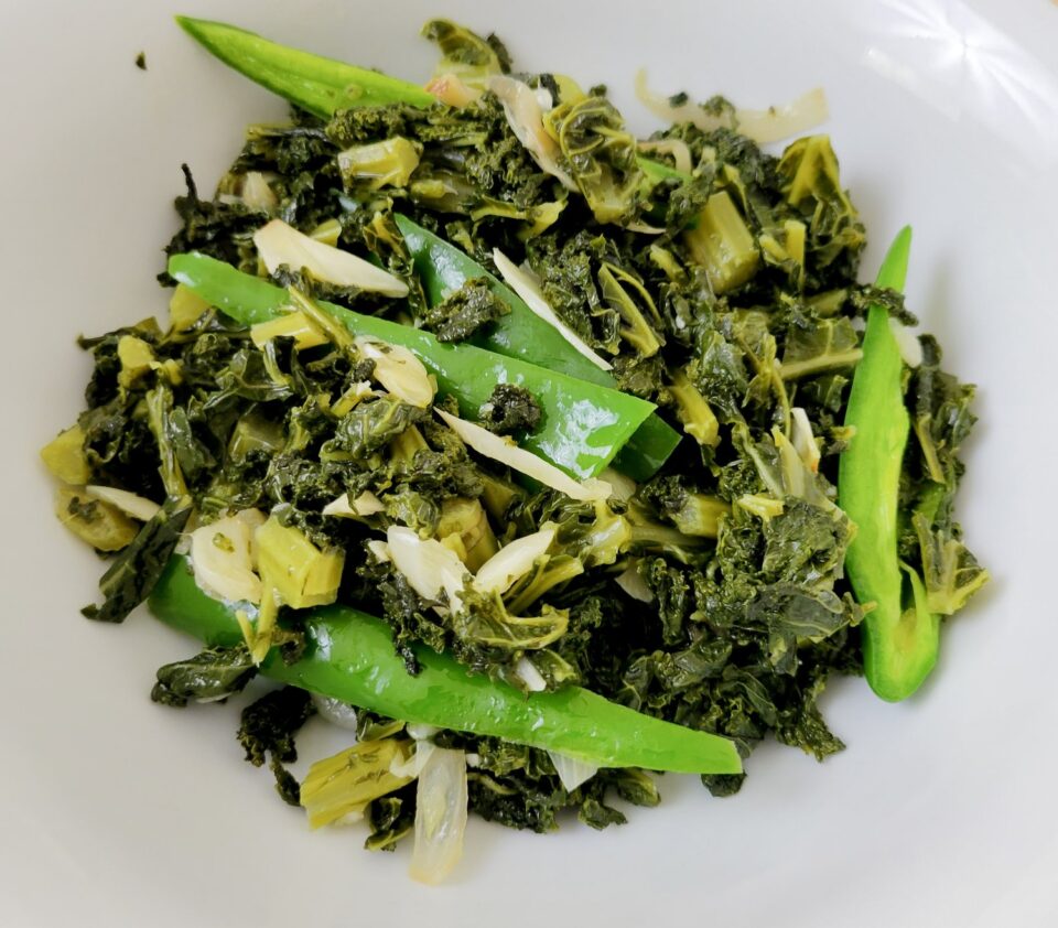 Kale stir-fry (Gomen)