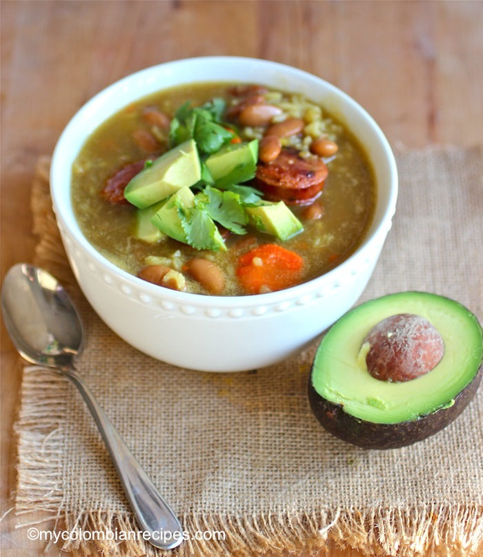 Bean and Rice Soup (Sopa de Arroz y Frijoles)