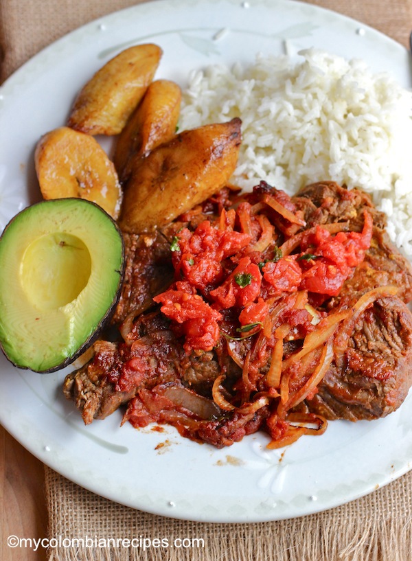 Bistec a la Criolla ( Colombian -Style Creole Steak)