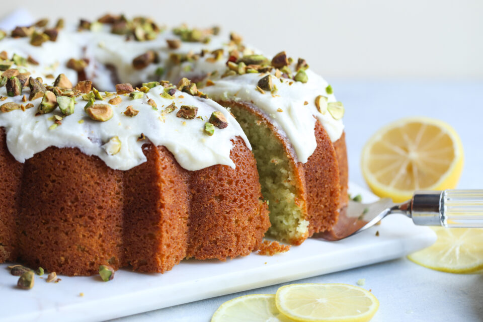 Lemon Pistachio Bundt Cake