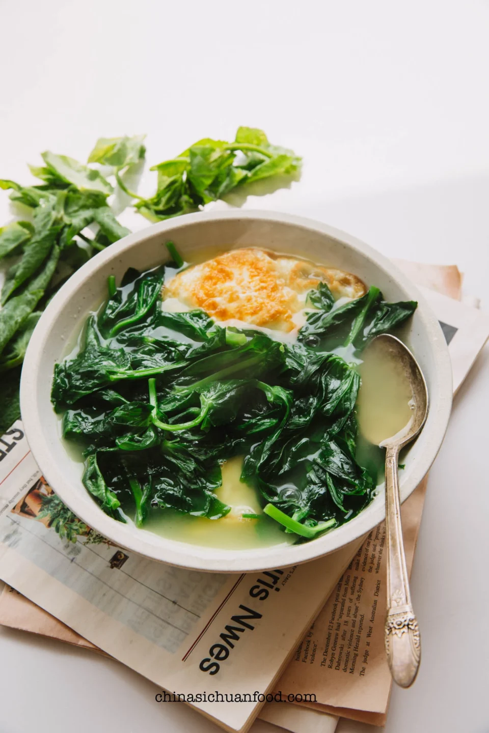 snow pea leaf soup