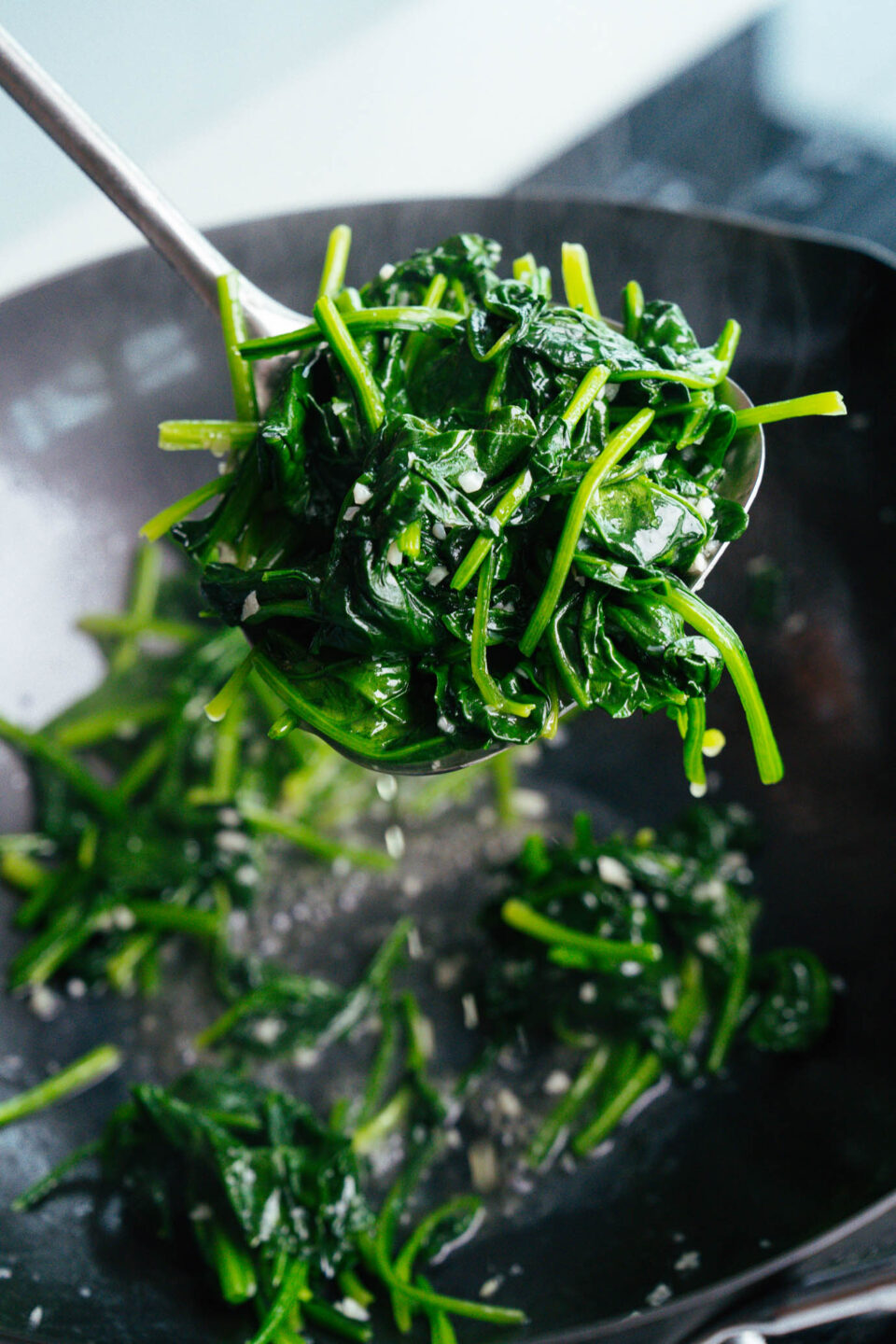 spinach stir fry