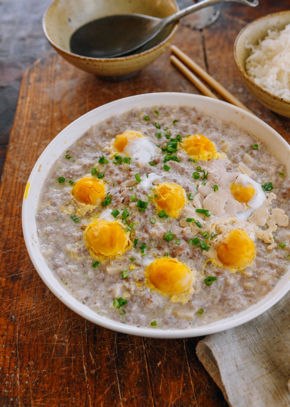 Steamed Pork Patty with Salted Duck Eggs