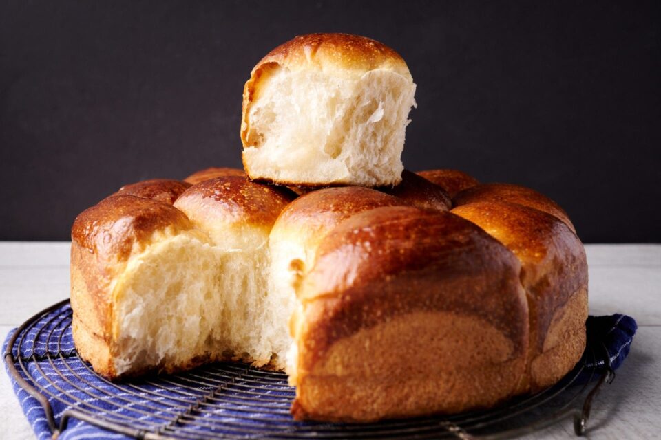 Sourdough rolls with dark crust and super soft interior