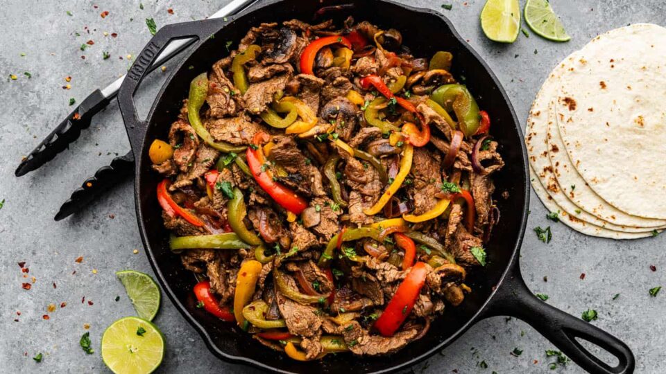 20 Minute Steak Fajitas