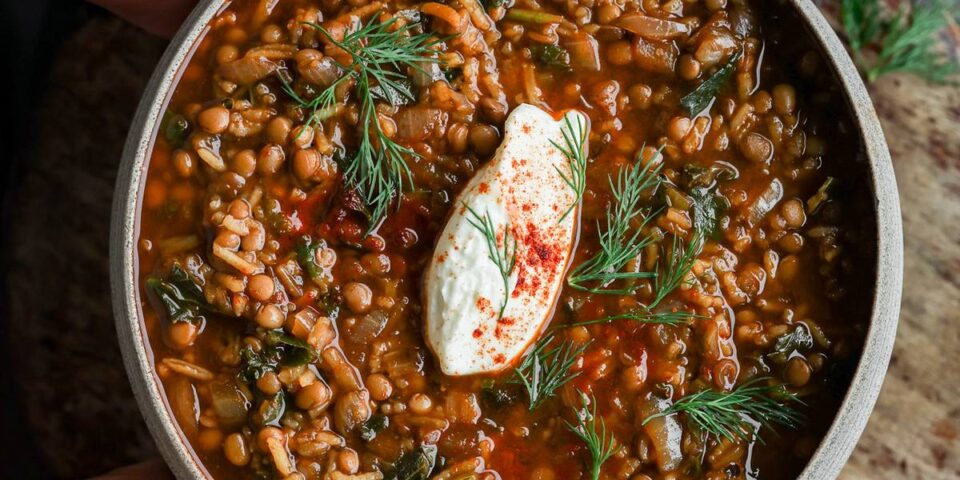 Smokey Lentil Stew with Aioli