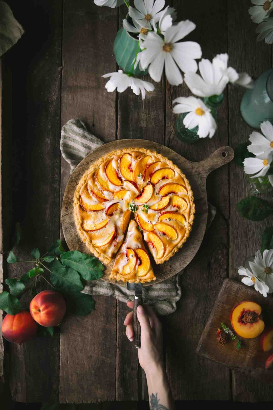 Peach and Brown Butter Tart