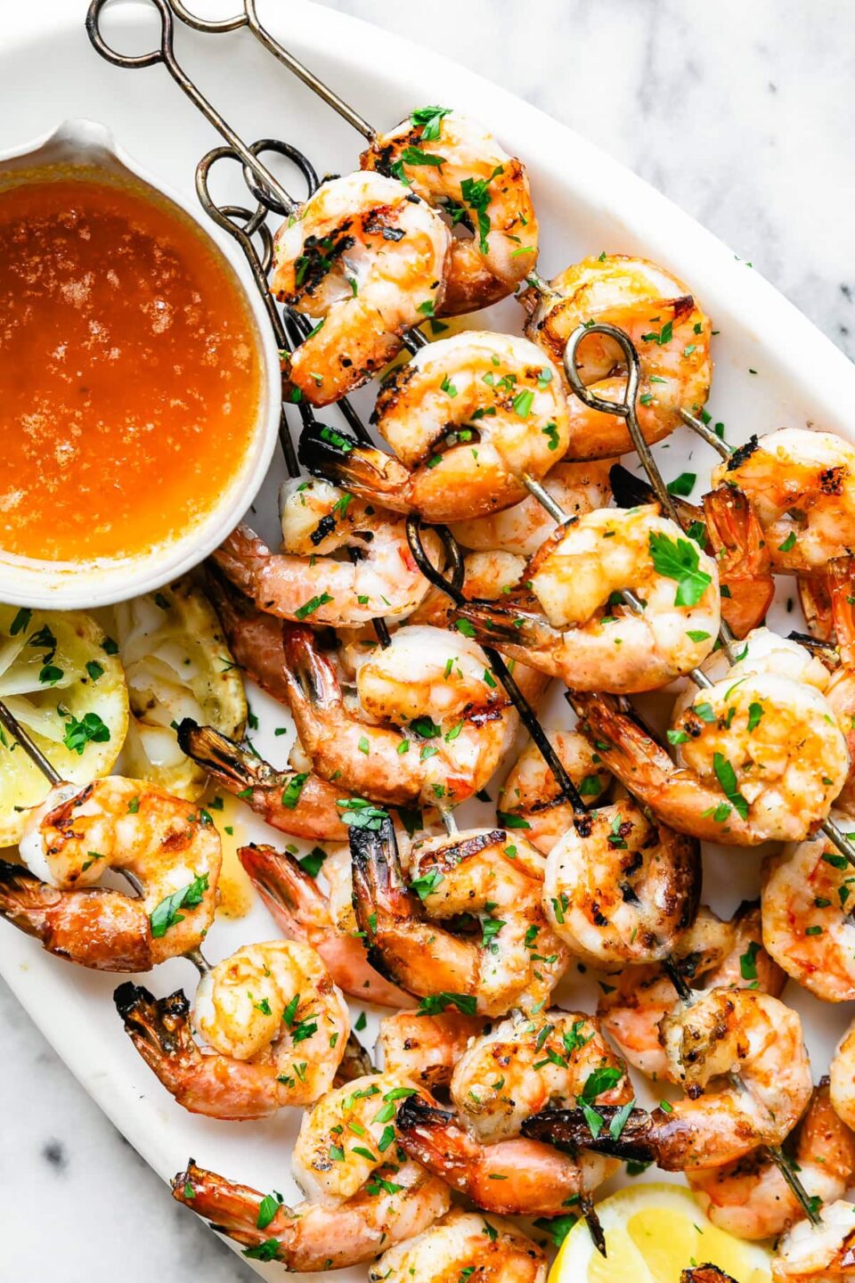 Garlic Butter Grilled Shrimp