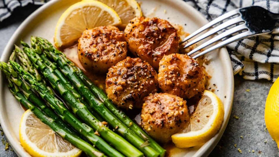 Lemon Garlic Scallops