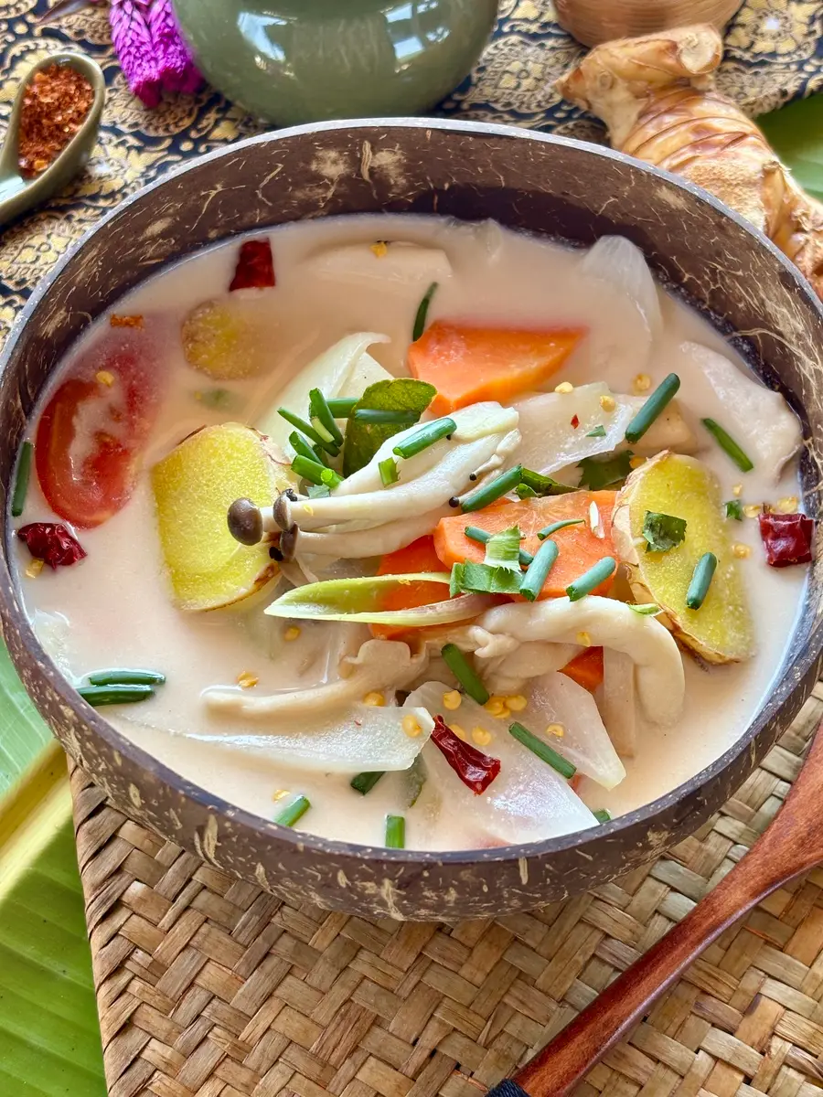 Vegan Thai Mushroom Soup (Tom Kha Hed)